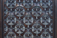 幅700ミリ、高さ2550ミリ　華やかなレリーフ彫刻が印象的な高さのある門扉　F8555ab　在庫(a:1 b:1)枚