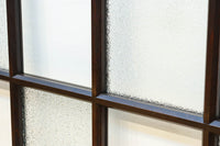 幅873ミリ　市松模様にガラスを配した和モダンなガラス戸　F8557　在庫4枚