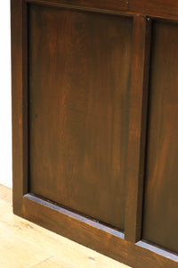 幅873ミリ　市松模様にガラスを配した和モダンなガラス戸　F8557　在庫4枚