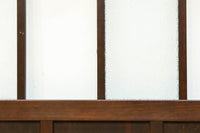 幅873ミリ　市松模様にガラスを配した和モダンなガラス戸　F8557　在庫4枚