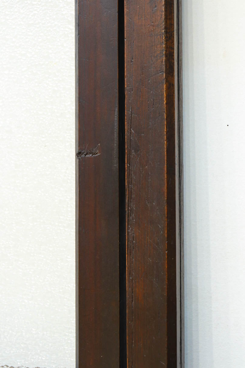 幅873ミリ　市松模様にガラスを配した和モダンなガラス戸　F8557　在庫4枚