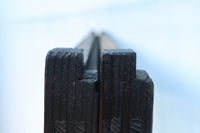 幅873ミリ　グリーンガラスのラインが爽やかなレトロガラス戸　F8558　在庫2枚