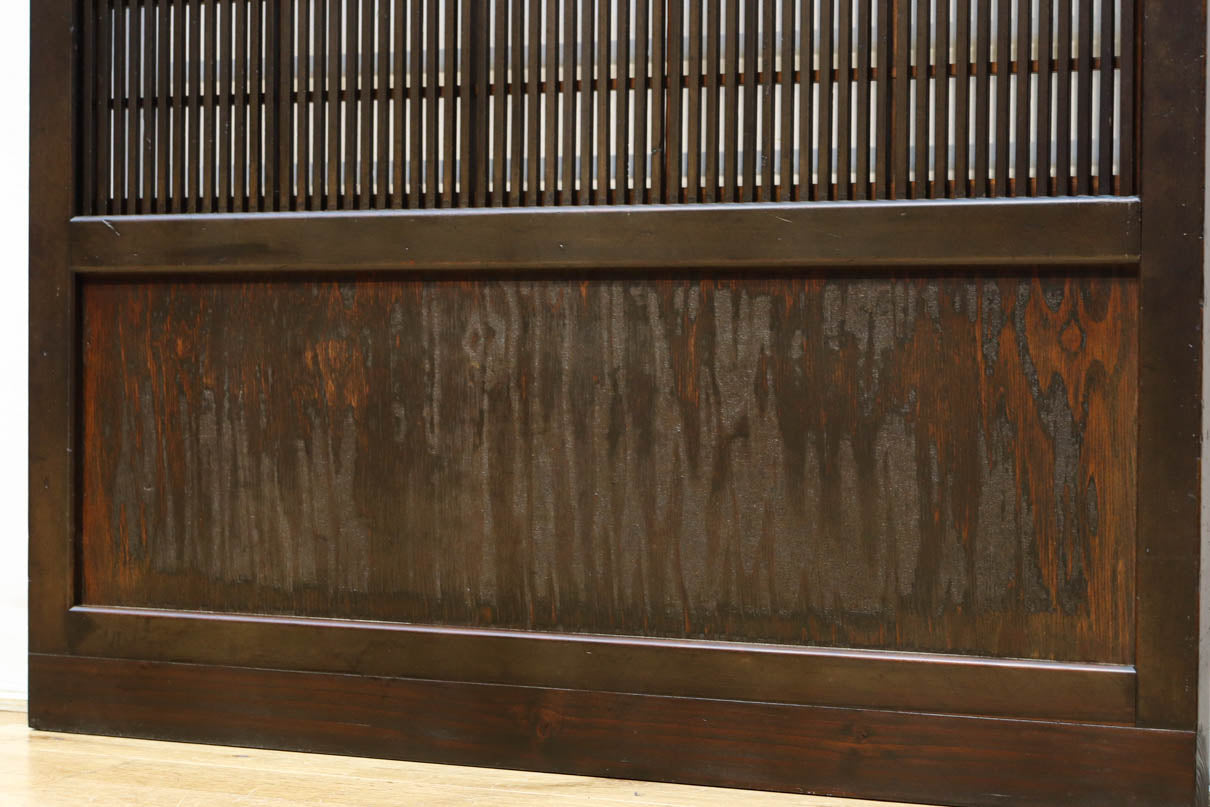 幅898ミリ　稀少変わりデザインのモダンな大阪格子戸　F8560　在庫4枚