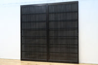 幅913ミリ　平格子づくりで壮観な眺めが魅了する全面幅広格子戸　F8572　在庫2枚