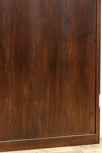 幅604ミリ　2種類の和ガラスでレトロな面持ちのスリムガラス戸　F8577　在庫1枚