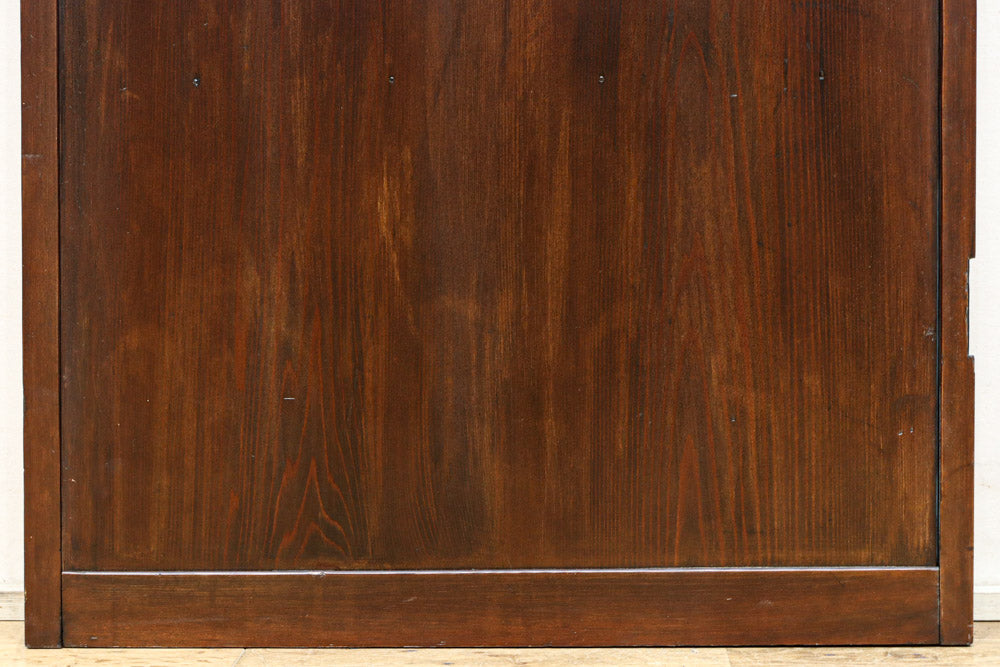 幅604ミリ　2種類の和ガラスでレトロな面持ちのスリムガラス戸　F8577　在庫1枚