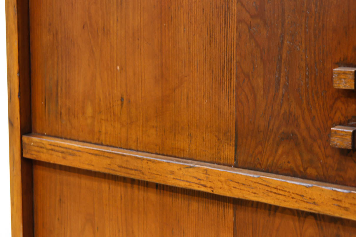 幅602ミリ　色ガラスをアクセントにしたスリム幅のガラス戸　F8579　在庫1枚