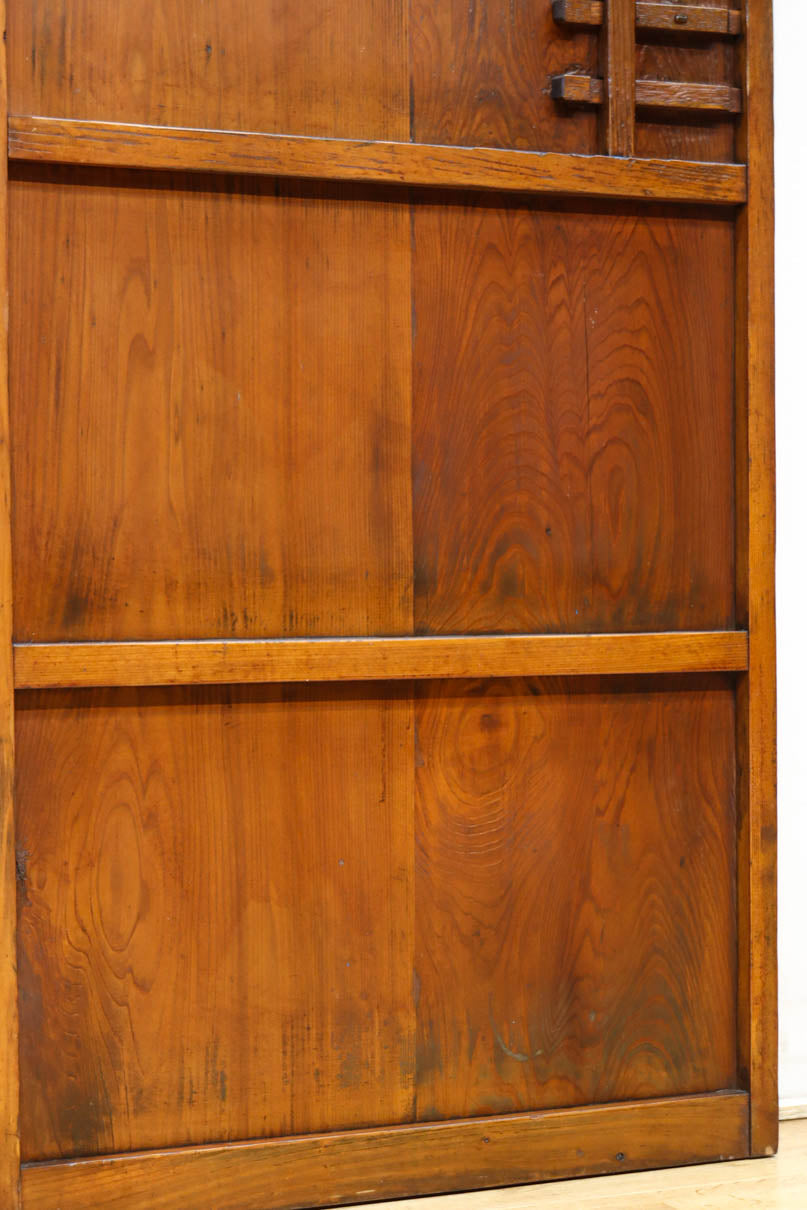 幅602ミリ　色ガラスをアクセントにしたスリム幅のガラス戸　F8579　在庫1枚