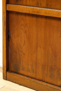 幅602ミリ　色ガラスをアクセントにしたスリム幅のガラス戸　F8579　在庫1枚