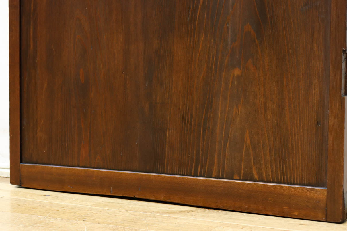 幅604ミリ　スリム幅!! 透かし板が風情を添えるガラス戸　F8580　在庫1枚