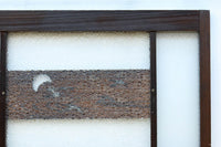 幅604ミリ　スリム幅!! 透かし板が風情を添えるガラス戸　F8580　在庫1枚