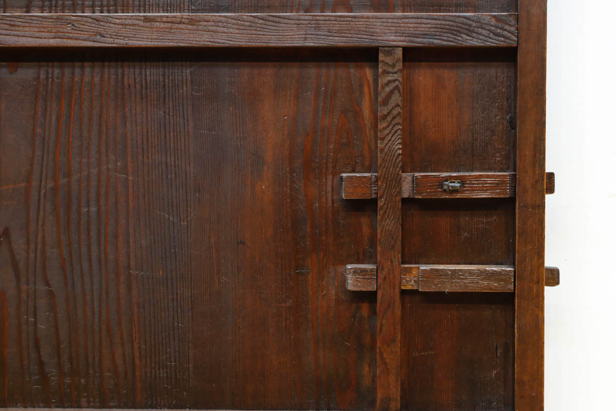 幅604ミリ　スリム幅!! 透かし板が風情を添えるガラス戸　F8580　在庫1枚