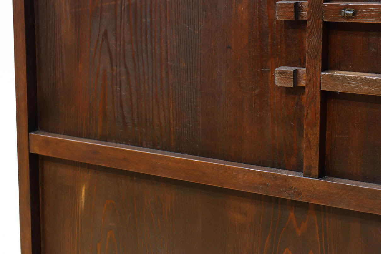 幅604ミリ　スリム幅!! 透かし板が風情を添えるガラス戸　F8580　在庫1枚