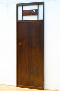 幅604ミリ　スリム幅!! 透かし板が風情を添えるガラス戸　F8580　在庫1枚