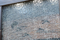 幅604ミリ　スリム幅!! 透かし板が風情を添えるガラス戸　F8580　在庫1枚