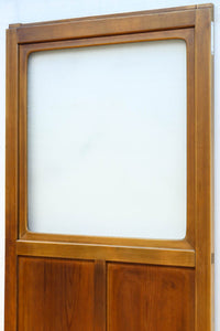 幅607ミリ　ダイヤガラスが輝くスリム幅のガラス戸　F8581　在庫1枚