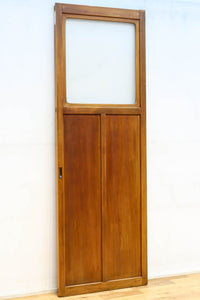 幅607ミリ　ダイヤガラスが輝くスリム幅のガラス戸　F8581　在庫1枚