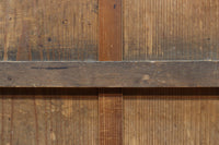 可憐な梅の花が咲く景色を描いた時代感滲む板絵戸セット　F8583　在庫2枚一組