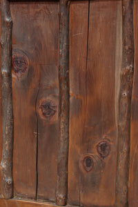 幅853ミリ　古色の風合いが素敵なレトロモダンなガラス戸　F8584　在庫1枚