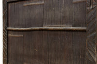 幅853ミリ　古色の風合いが素敵なレトロモダンなガラス戸　F8584　在庫1枚