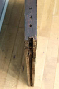 幅853ミリ　古色の風合いが素敵なレトロモダンなガラス戸　F8584　在庫1枚