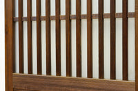 角太格子の堅牢感と上質さがあるスリガラス入りガラス戸　F8585　在庫1枚