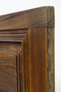 角太格子の堅牢感と上質さがあるスリガラス入りガラス戸　F8585　在庫1枚