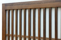 角太格子の堅牢感と上質さがあるスリガラス入りガラス戸　F8585　在庫1枚