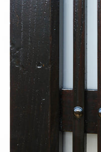 幅900ミリ高さ1877ミリ 珍品‼ 格子から優しい明かりが差し込むスリガラス入り背高いガラス戸　F8588　在庫2枚