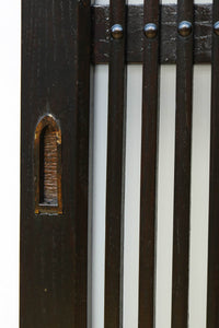 幅900ミリ高さ1877ミリ 珍品‼ 格子から優しい明かりが差し込むスリガラス入り背高いガラス戸　F8588　在庫2枚