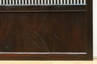 幅900ミリ高さ1877ミリ 珍品‼ 格子から優しい明かりが差し込むスリガラス入り背高いガラス戸　F8588　在庫2枚