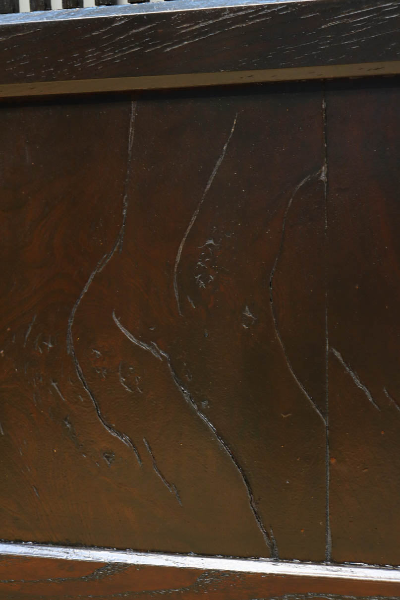 幅900ミリ高さ1877ミリ 珍品‼ 格子から優しい明かりが差し込むスリガラス入り背高いガラス戸　F8588　在庫2枚