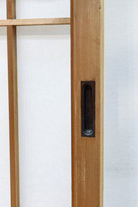 幅878ミリ　竹林の虎と龍を描いた迫力ある眺めの障子戸セット　F8590　在庫4枚1組