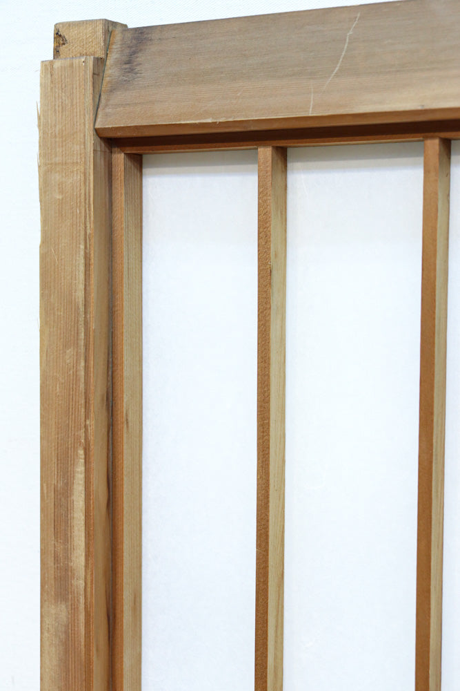 幅878ミリ　竹林の虎と龍を描いた迫力ある眺めの障子戸セット　F8590　在庫4枚1組