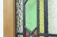 幅888ミリ　柔らかな色使いで描く美しい眺めのガラス戸　F8591　在庫1枚