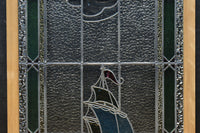 幅888ミリ　柔らかな色使いで描く美しい眺めのガラス戸　F8591　在庫1枚