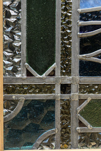 幅888ミリ　柔らかな色使いで描く美しい眺めのガラス戸　F8591　在庫1枚