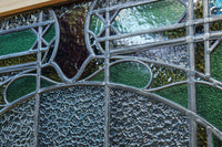 幅888ミリ　柔らかな色使いで描く美しい眺めのガラス戸　F8591　在庫1枚