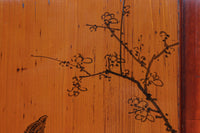 鷹と雉と梅の縁起良い板絵戸セット　F8593　在庫2枚1組