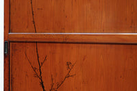 鷹と雉と梅の縁起良い板絵戸セット　F8593　在庫2枚1組