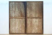 鷹と雉と梅の縁起良い板絵戸セット　F8593　在庫2枚1組