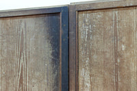 鷹と雉と梅の縁起良い板絵戸セット　F8593　在庫2枚1組