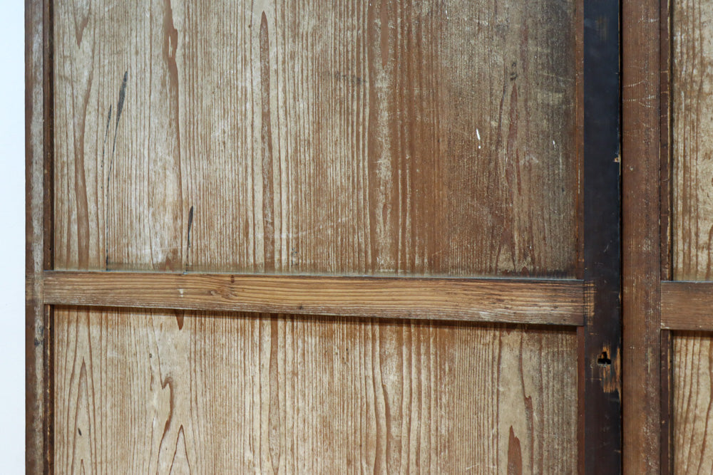 鷹と雉と梅の縁起良い板絵戸セット　F8593　在庫2枚1組