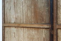 鷹と雉と梅の縁起良い板絵戸セット　F8593　在庫2枚1組