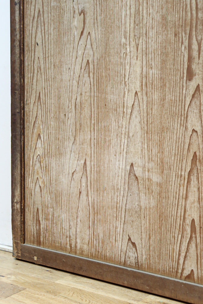 鷹と雉と梅の縁起良い板絵戸セット　F8593　在庫2枚1組