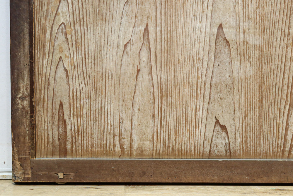 鷹と雉と梅の縁起良い板絵戸セット　F8593　在庫2枚1組