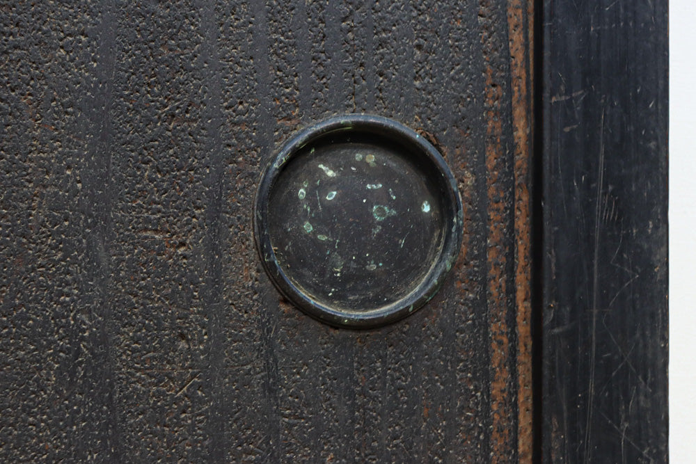 幅860ミリ　東海道から望む富士を描いたのか風情漂う素晴らしい板絵戸セット　F8594　在庫2枚1組