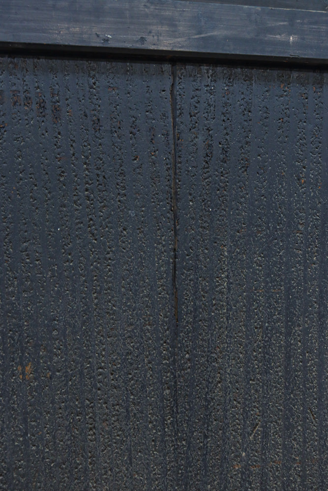 幅860ミリ　東海道から望む富士を描いたのか風情漂う素晴らしい板絵戸セット　F8594　在庫2枚1組