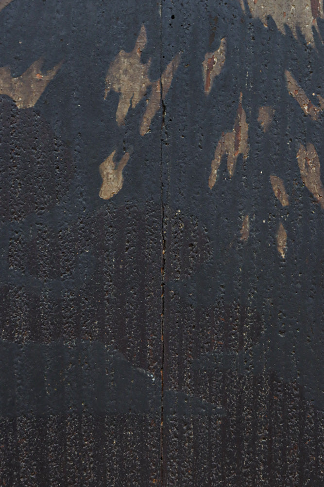 幅860ミリ　東海道から望む富士を描いたのか風情漂う素晴らしい板絵戸セット　F8594　在庫2枚1組