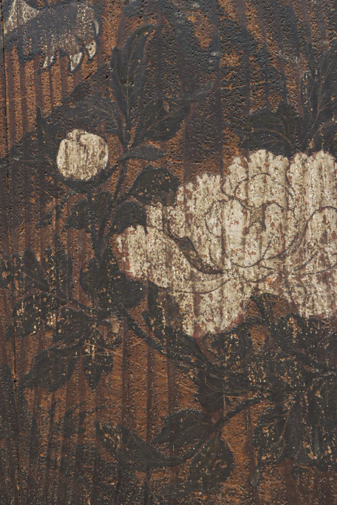 幅860ミリ　東海道から望む富士を描いたのか風情漂う素晴らしい板絵戸セット　F8594　在庫2枚1組